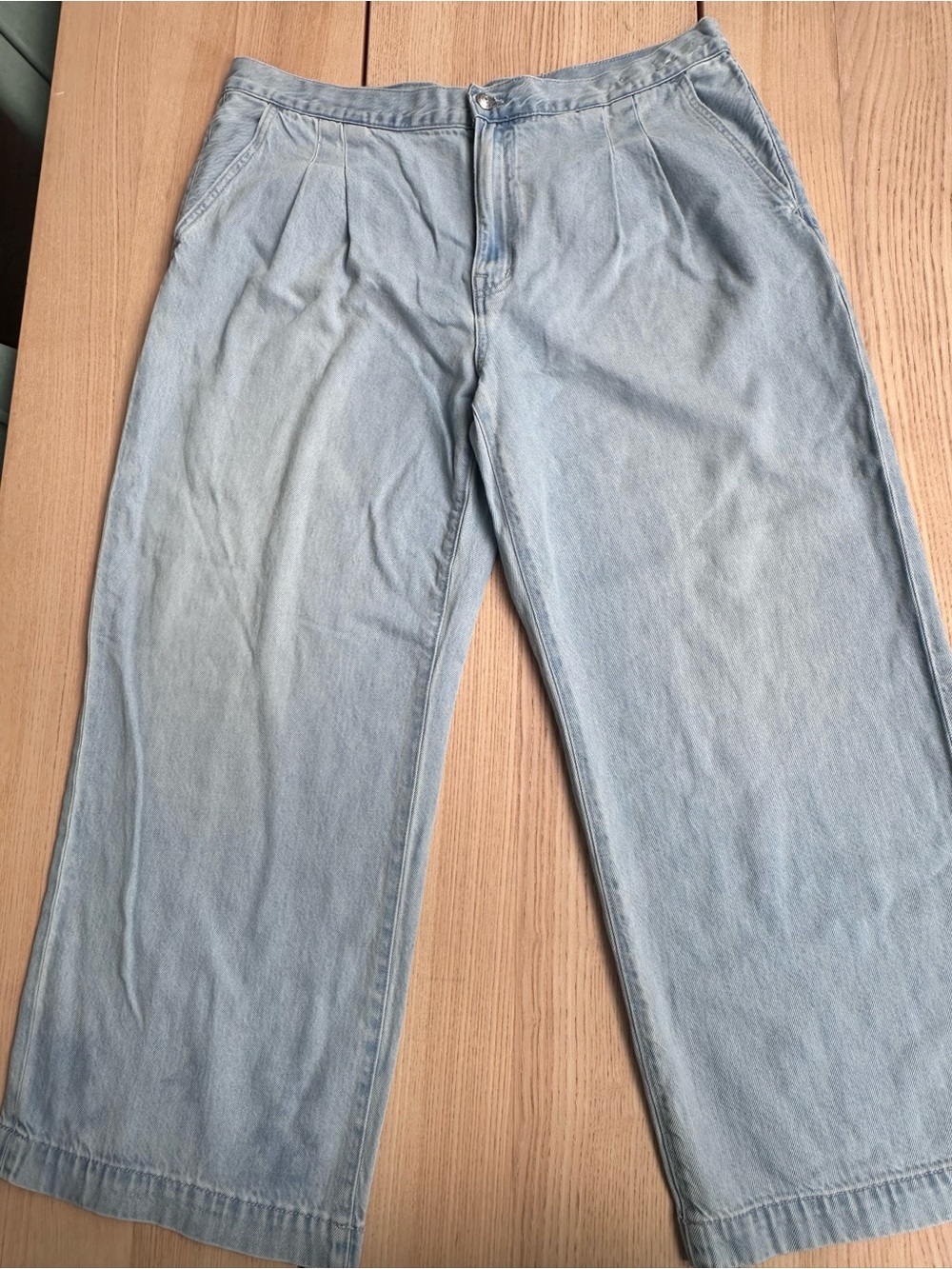 Madewell Harlow Light Blue women’s wide leg trousers/denim